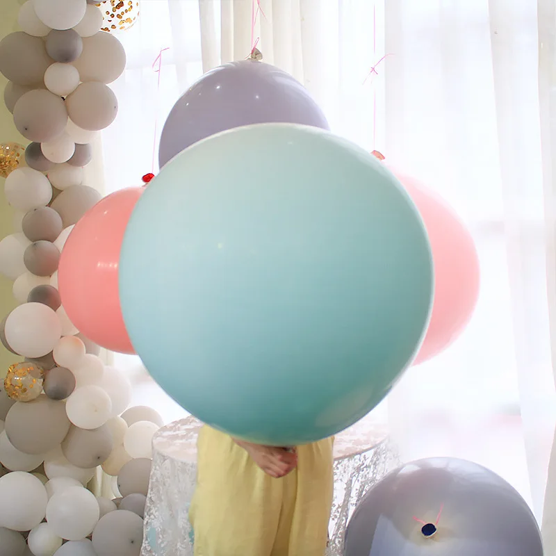 36 inch Jumbo Pastel Round Balloons Big Giant Beautiful Wedding Macaron Balloon Balls Arch Decoration PAT76 (6)