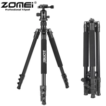New Zomei Q555 Aluminum Professional Portable Tripod flexible with Ball Head For DSLR camera DSLR Camera stand Better than Q111