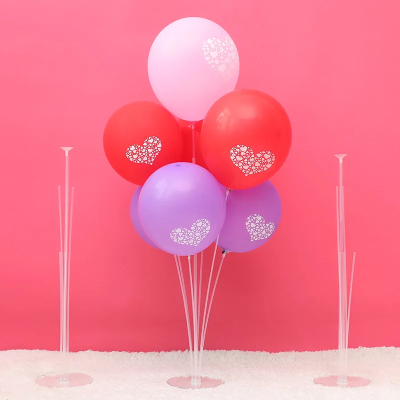 

New Balloon Column Stand Kits 7 Tubes Arch Stand for Wedding Decor Birthday Party Valentines Day Supplies Balloons Column Base