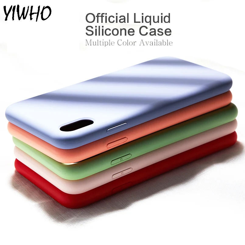 

Luxury Liquid Silicone Soft Skin-friendly Case For iPhone XS Max XR X 10 i Phone 8 7 8Plus 7Plus iphon 6S 6 S 6Plus Phone Cover