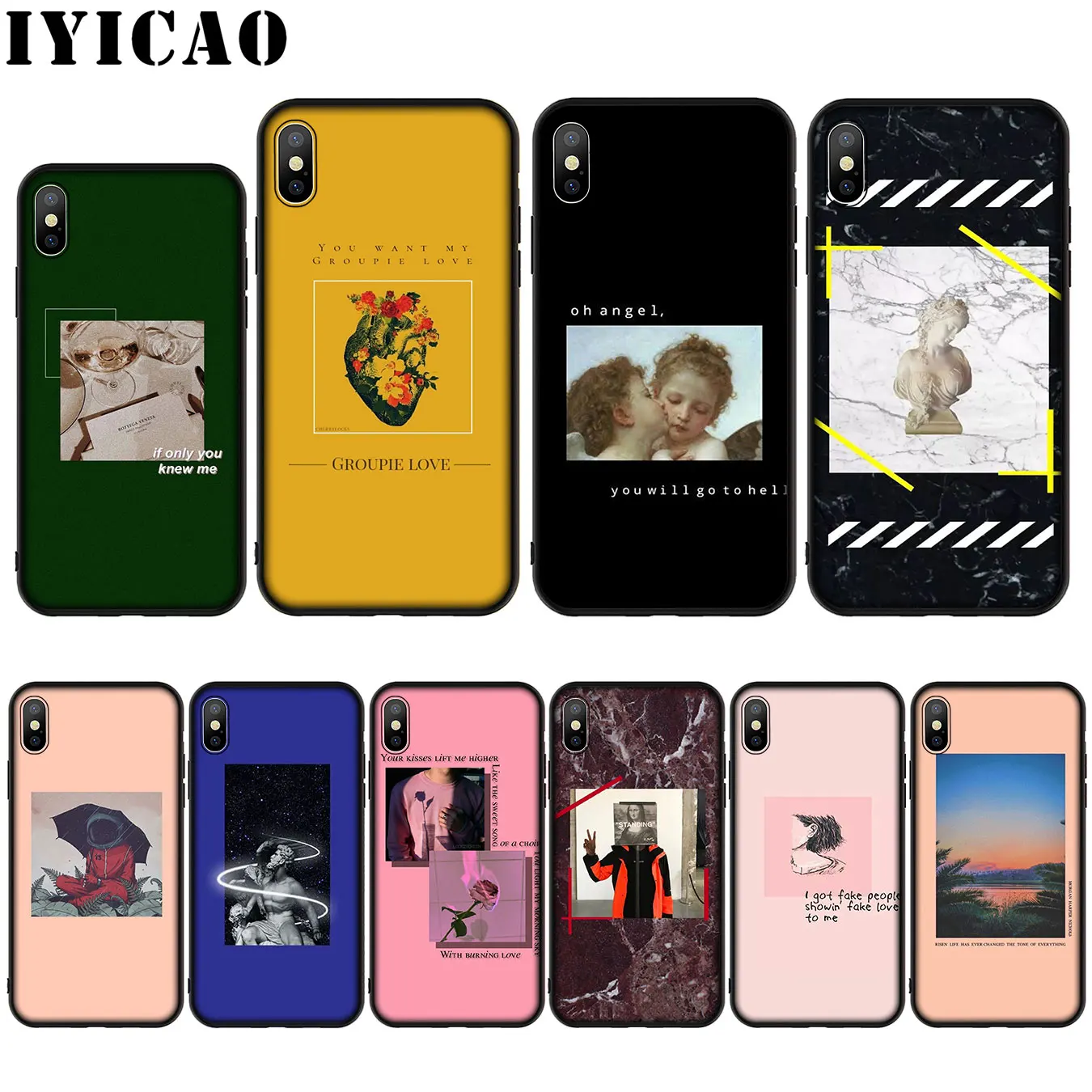 Силиконовый мягкий чехол для iPhone 11 Pro Max XR X XS 8 7 6 6S Plus 5|Бамперы| |
