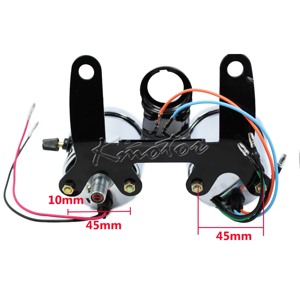 12v мотоциклетный Спидометр tachomter комплект светодиодный подсветкой одометр датчик для Kawasaki Vulcan Классический Пользовательские 900 750 800 2000