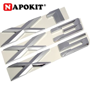 

3D Plastic Chrome Logo Silver Tail Letter Emblem Badge Sticker Decoration for BMW X1 X3 X5 X6 E83 F25 GT Accessories Styling