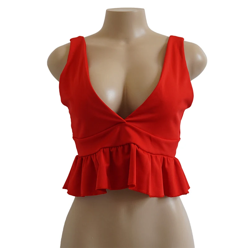 Forefair Crop Top Women Sexy Off the Shoulder (21)