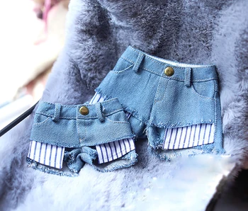 

BJD doll shorts denim blue bind Layered jeans shorts for 1/3 1/4 BJD SD10 SD16 GIRl doll MSD MDD doll clothes accessories