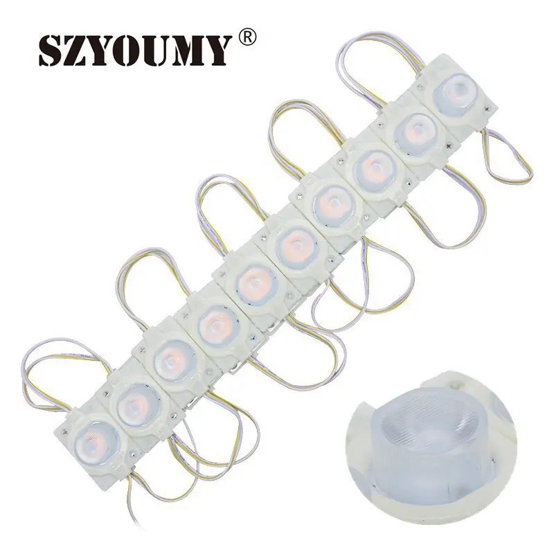 

SZYOUMY 500PCS High Power Led Module Side Lighting 3030 Led Lamps 1 Led Module Injection Lens Super Brightness Mirror Lights