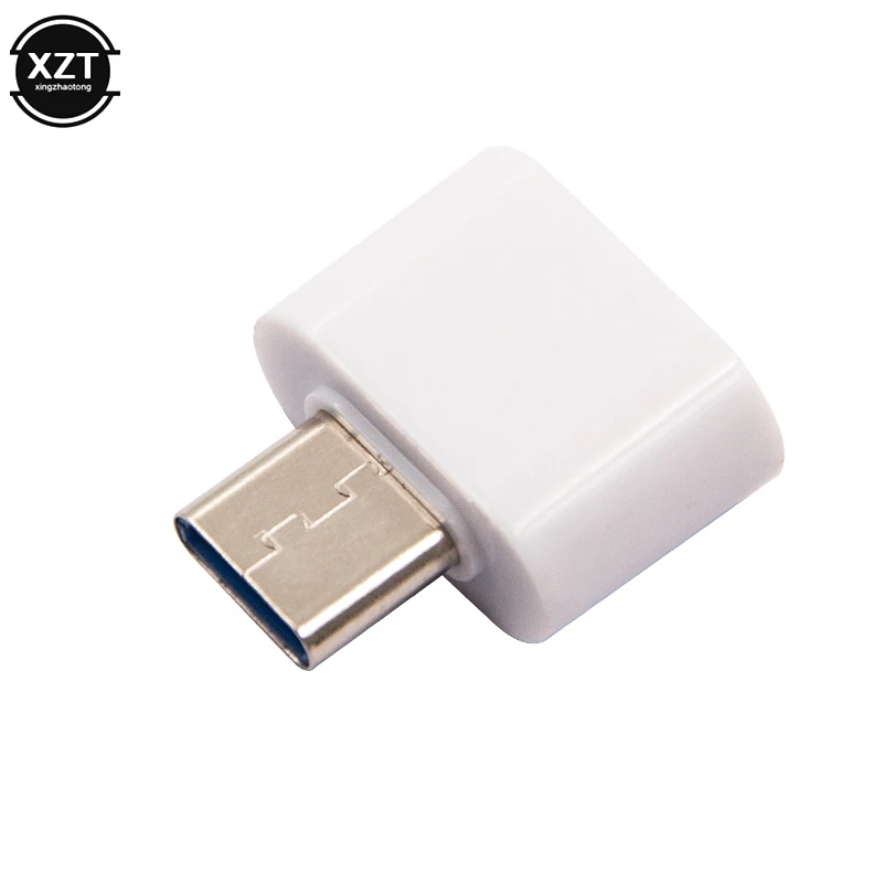 USB 3,0 type-C OTG кабель адаптер type C USB-C OTG конвертер для Xiaomi Mi5 Mi6 huawei samsung мышь клавиатура USB диск флэш - Цвет: Белый