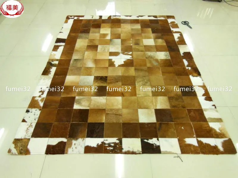 free shipping 100 natural genuine cow leather rugs and carpets for