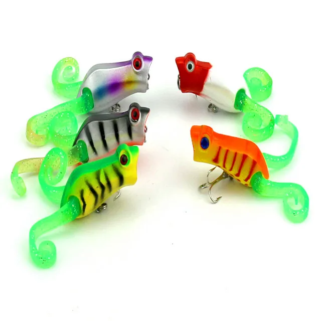 Fishing Lure Topwater Frogs Floating Hard Artificial Bait Bass