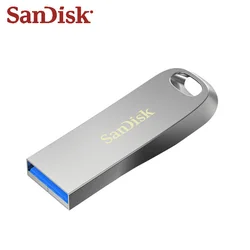 SanDisk 금속 USB 플래시 드라이브, 펜 드라이브, USB 3.1 암호 보호, 파일 메모리 스틱, U 디스크 복구, CZ74, 150 MB/s