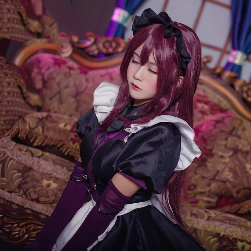 Fate/Grand Order FGO Scathach, костюм для косплея, Униформа горничной, платье, костюм на Хэллоуин для женщин