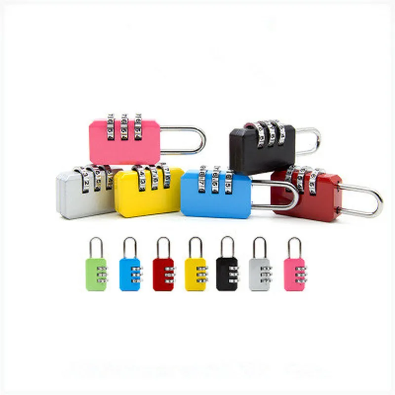

Resettable 3 Digit Combination Travel Luggage Suitcase Code Lock Padlock