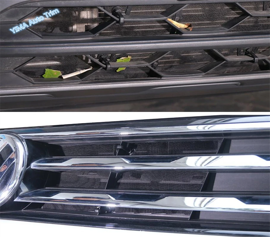 Lapetus Авто Стиль передняя решетка сетка для скрининга насекомых вставка сетчатая крышка отделка Подходит для Volkswagen VW Tiguan
