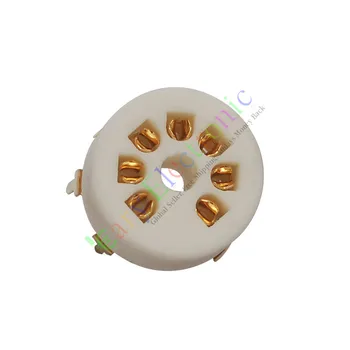 

Wholesale and retail 8pc 7pin Gold Ceramic vacuum tube sockets valve base B7G 6AU6 EF95 6C4 6X4 6066 free shipping
