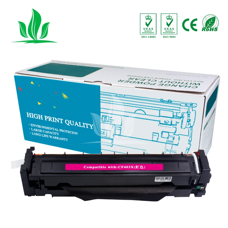 

2M CF400X 400x CF401X CF402X CF403X Toner Cartridge Compatible for HP Color LaserJet Pro M252dw/M252n MFP M277DW laser printer
