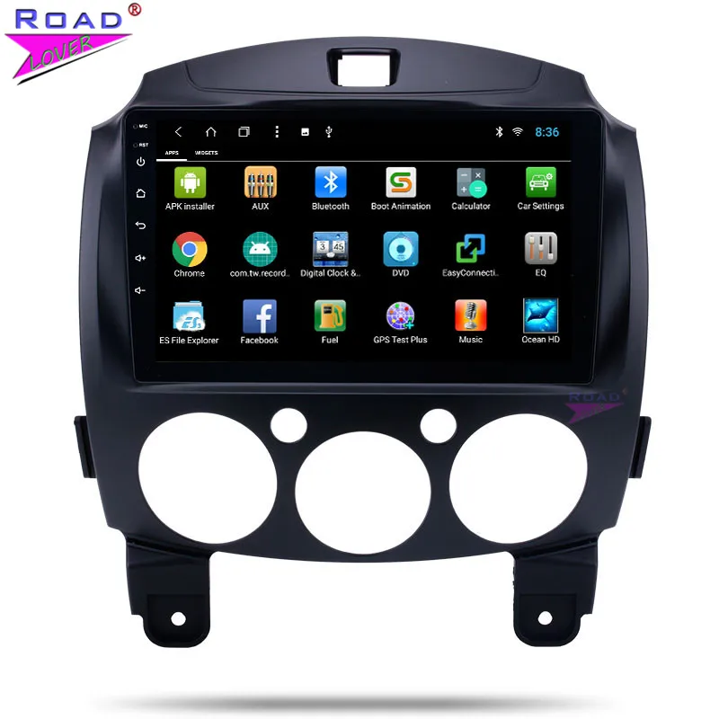 Best Car Radio Android 8.1 DVD Player For Mazda 2 2010 2011 2012 Stereo GPS Navigation 2 Din 9