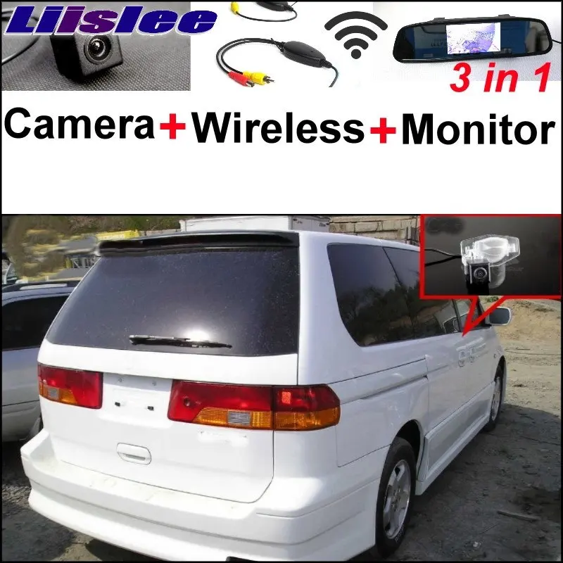 

Liislee 3 in1 Special Camera + Wireless Receiver + Mirror Monitor Easy DIY Back Up Parking System For HONDA Lagreat