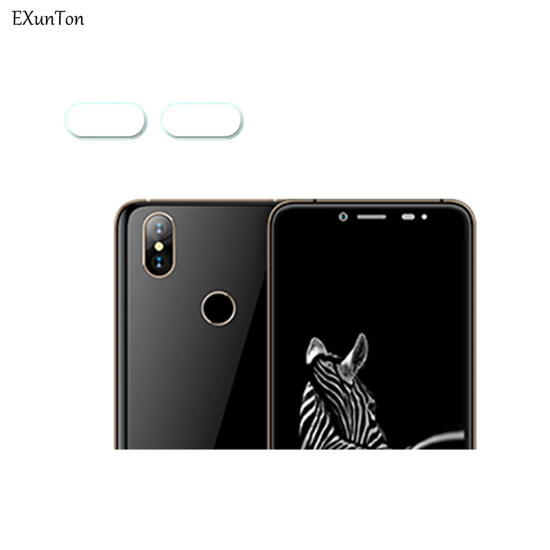 

EXUNTON 2PCS Camera Lens Tempered Glass for Motorola One Vision Back Camera Lens Screen Protector for Moto One Vision Film