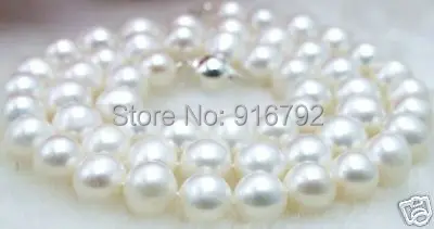 

Wholesale>>>AAA 9-10mm White Freshwater Pearl Necklace