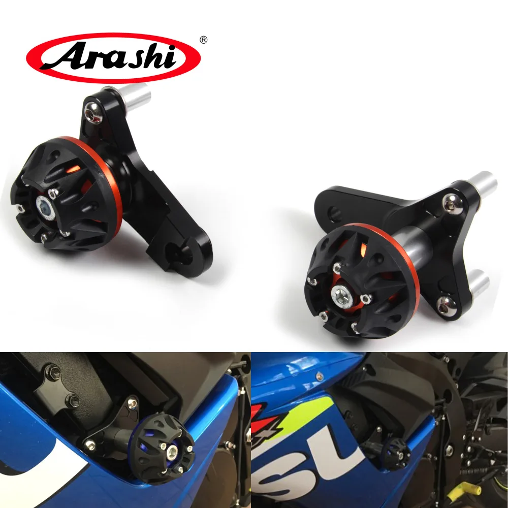 Arashi For SUZUKI GSXR600 2011-2016 CNC Engine Sliders Protector Frame GSXR GSX-R 600 2011 2012 2013 2014 2015 2016 Engine Cover