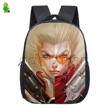 

Japanese Anime Trigun Backpack Children School Bags Vash Split Printing Kindergarten Backpack Boys Girls Kids Daily Bookbags