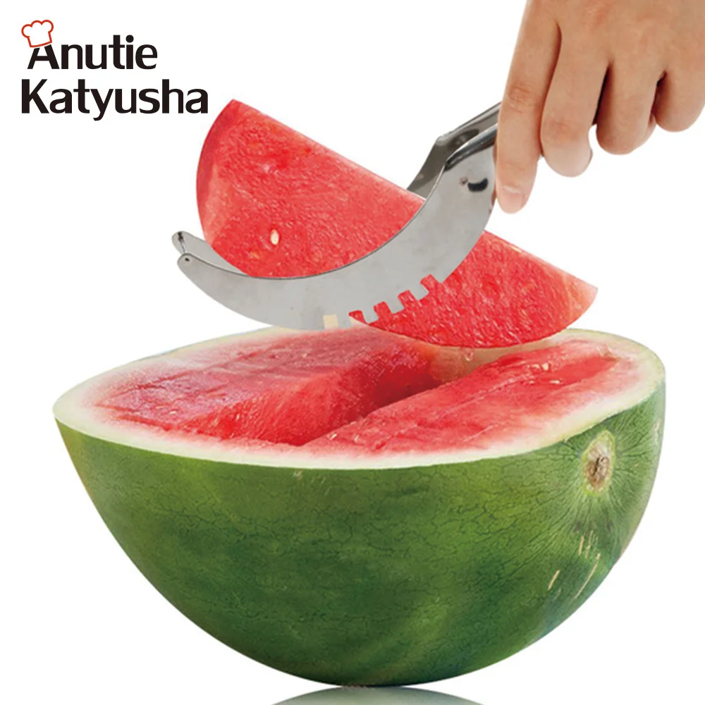 

Stainless Steel Watermelon Slicer Kitchen Gadgets Melon Fruit Cutter Cookware Accessories Watermelon Knife Kitchen Tools
