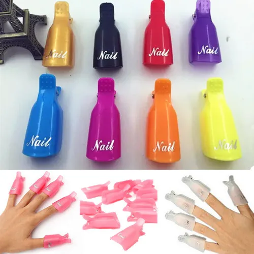 10pcs Plastic Nail Art Soak Off Cap Clip Uv Gel Polish Remover Wrap 10pcs Plastic Nail Art Soak Off Cap Clip Uv Gel Polish Remover Wrap Tool For Beauty Women Care Tools Sand136 In From