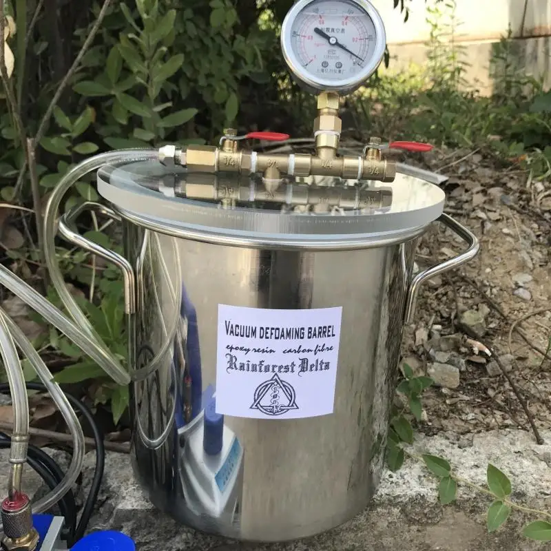 

1.5 Gallon 20cm*20cm Stainless Steel Vacuum Chamber Degassing for Resin, Glue