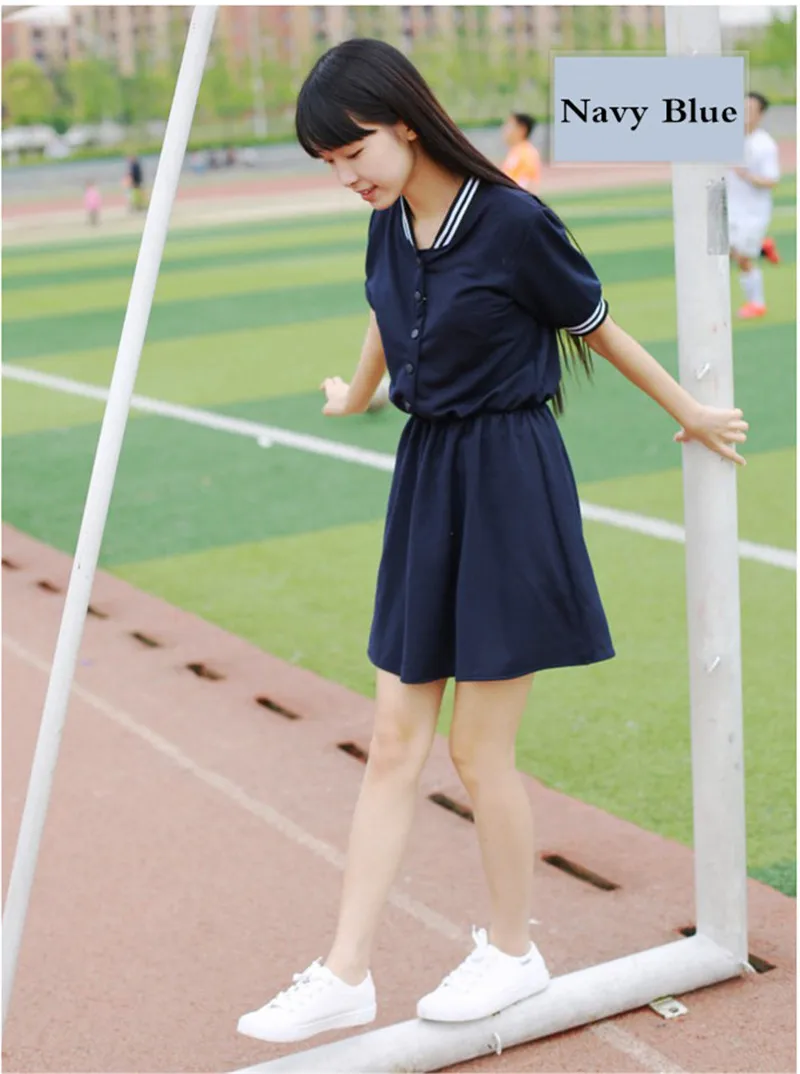 Летний японский/корейский Костюм Моряка Студенческая школьная форма милые девушки JK школьные платья одежда