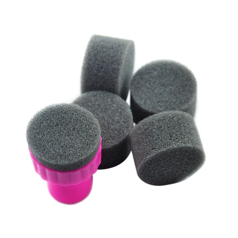 

2017 Promotion Manicure 1 Set Diy Nail Art Design Stamping Stamper And 4 Changeable Sponge Makeup Beauty Tools Making for Nails