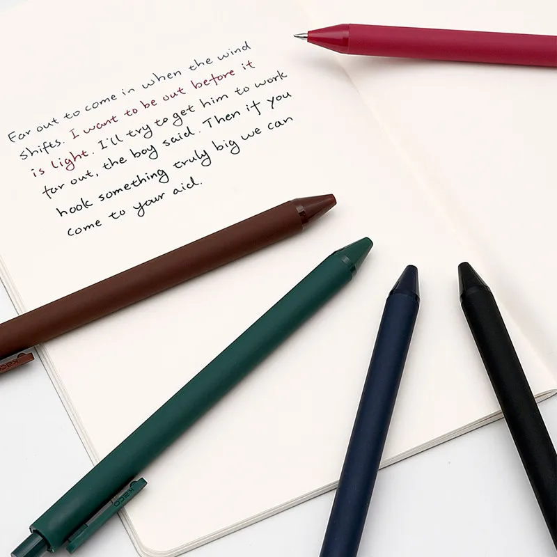 5pcs/Pack Youpin KACO 0.5mm Sign Pen Signing Pen Smooth Ink Writing 5 Colors for Student School/Office worker