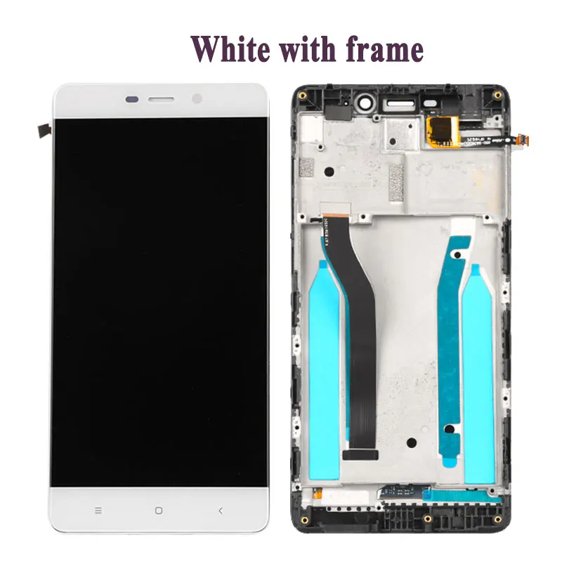 Для Xiaomi Redmi 4 Pro ЖК-дисплей+ сенсорный экран+ рамка FHD инструменты стеклянная панель дигитайзер Замена для Xiaomi Redmi 4 Pro 5,0 дюйма - Цвет: White with frame