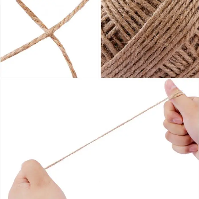 1 шт. пеньковый DIY Стропильный завязывающий искусство ремесла Hangtag подарок для украшения дома Садоводство приготовления шпагат может CSV