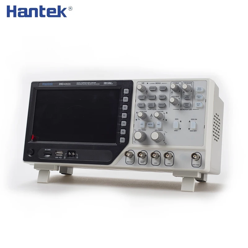 Цифровой осциллограф Hantek DSO4202C 2 канала 200 МГц USB + генератор