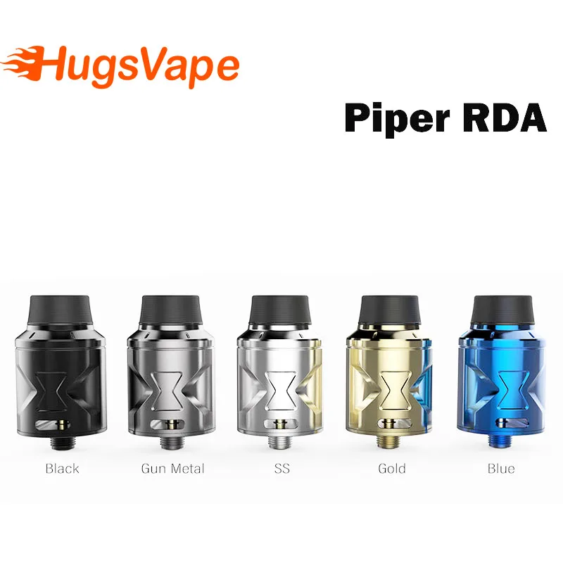 Hugsvape Piper RDA Dual vertical coil 510 pin&Squonk pin vape atomizer for Electronic cigarette mod