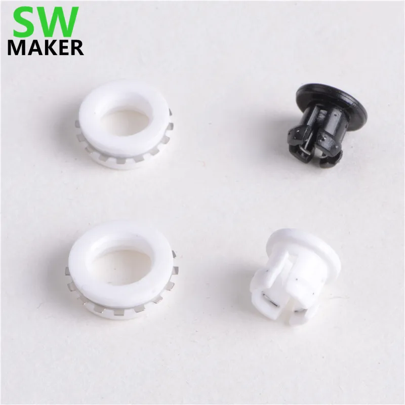

3D printer parts pneumatic joints plastic buckle quick insert PTFE pipe connector plastic claw, end cover claws for 4mm 6mm pipe