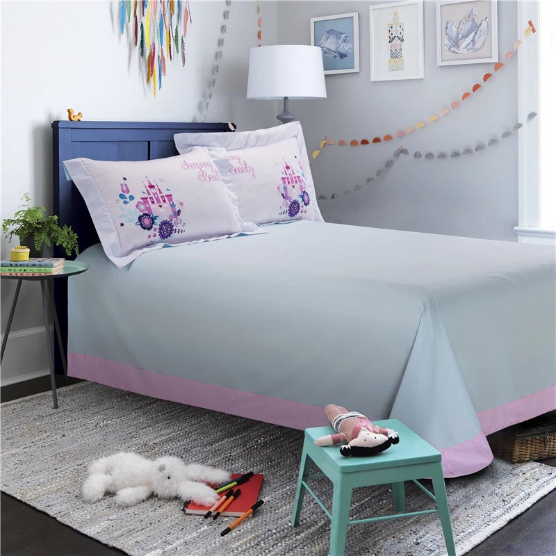 Disney Brand Cartoon Beauty Princess Bedding Sets 100 Cotton Pink