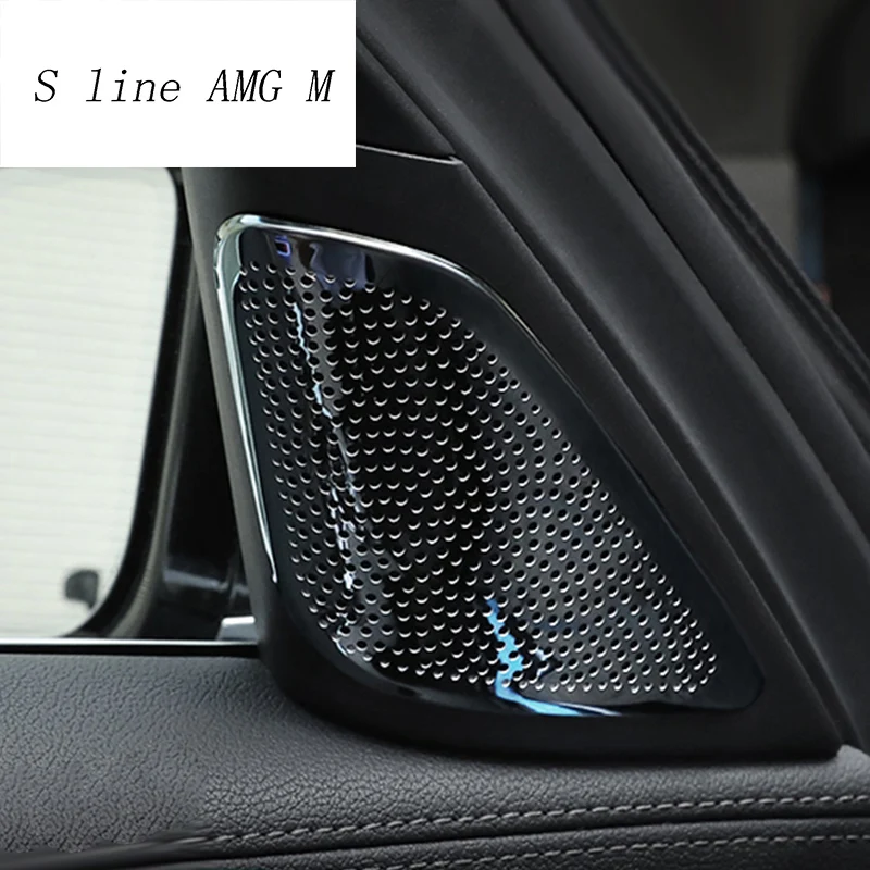 Автомобильный Стайлинг двери стерео динамик украшения полосы твитер Чехлы наклейки Накладка для BMW 7 серии G11 G12 интерьер авто аксессуары