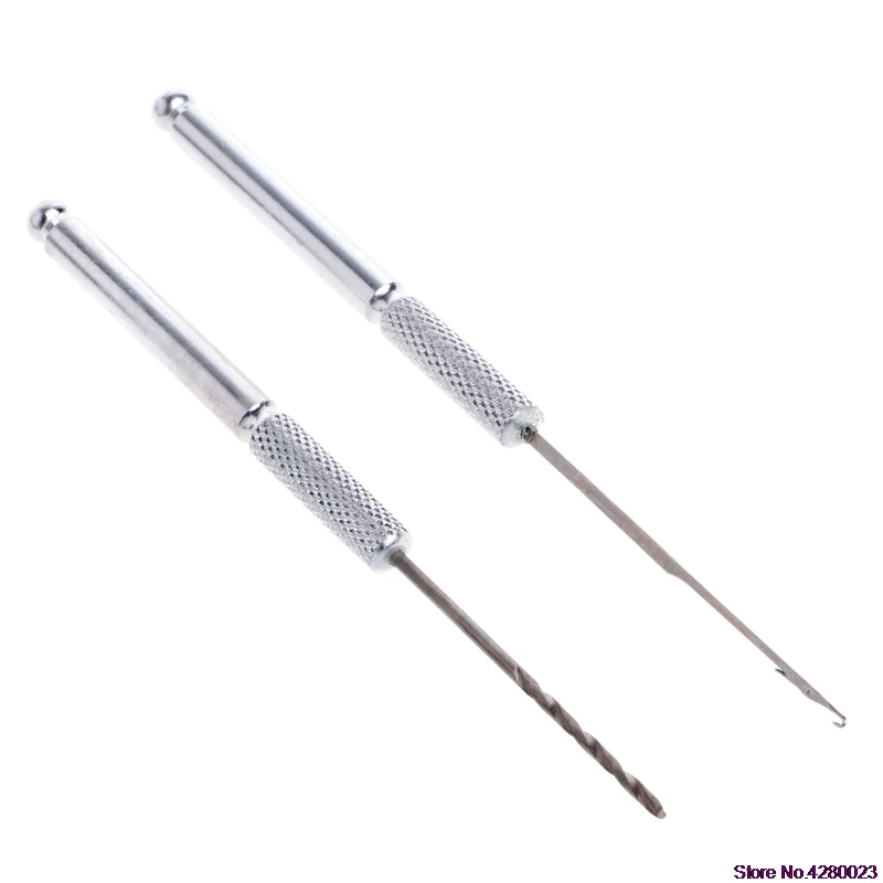 

2019 New 2Pc Carp Fishing Fish Bait Tool Set Making Rigs Drill Hook Crochet Needle Tackle