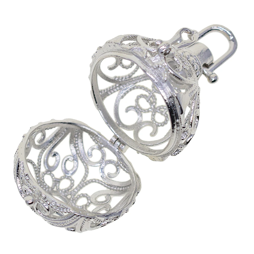 Blank Pearl Beads Cage Pendant Charms Memory Locket Pendants Settings for DIY Necklace Bracelet Earrings Jewelry Making