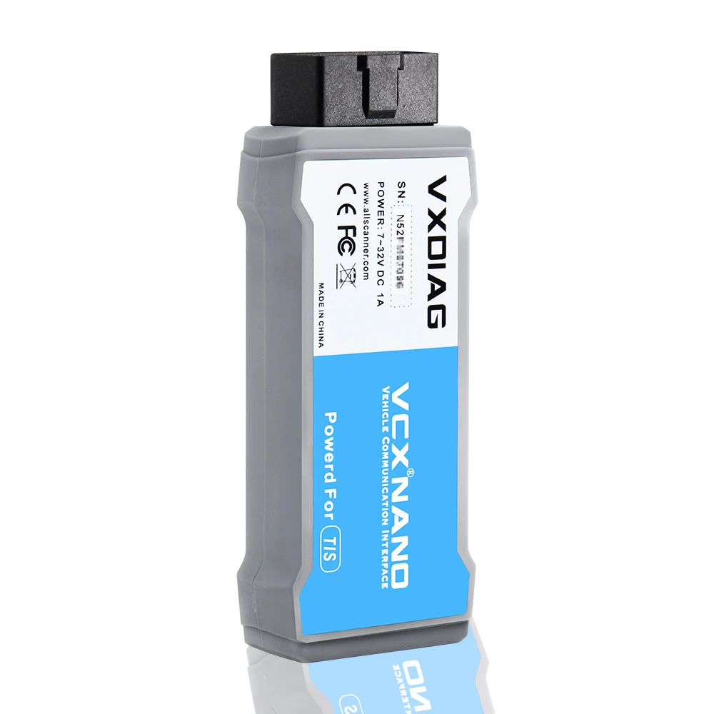 VXDIAG VCX NANO USB/ WIFI для TOYOTA MINI VCI TIS Techstream V15.00.026 совместимый с SAE J2534 Toyota диагностический