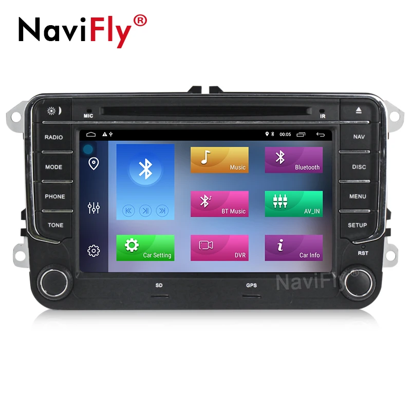 Sale 7 inch 2 Din Android 8.1 GPS DVD Car multimedia player for VW Volkswagen PASSAT B5 B6 POLO GOLF 5 6 MAGOTAN CC BORA TIGUAN 2