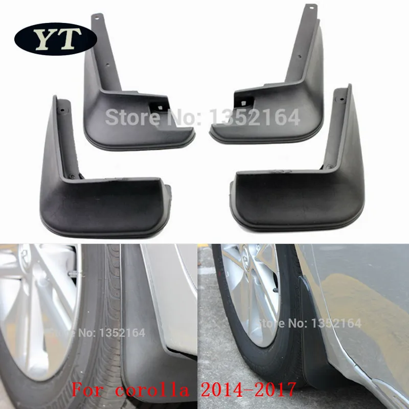 

Auto mud flap mud guard for toyota corolla 2014 -2018, pp,auto accessories,4pcs/set.