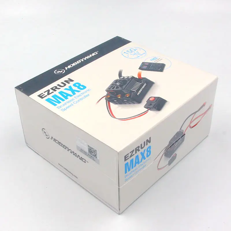 

HobbyWing EzRun MAX8 V3 brushless waterproof 150A ESC 3-6S for RC 1/8 Touring Car/Buggy/TrucK