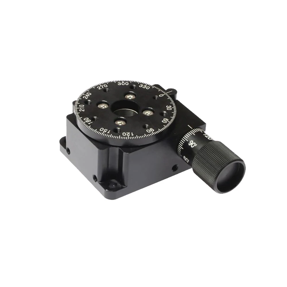 MRS-X39.6 Manual Worm Gear Optical Rotary Table Hollow Φ11 Fine Adjustment Turntable Rotating Platform Rotation Stage | Инструменты
