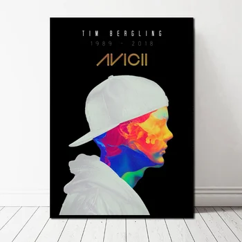 

Avicii Music Star Canvas Poster Wall Pictures for Living Room No Frame