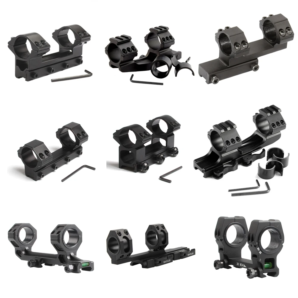 Dual Ring Rifle Scope Mount Cantilever 11mm Dovetail 20mm Weaver & Picatinny Rail Scope Mount for Riflescope Torch Laser Sight