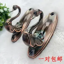 2 шт. модный сплав Лебедь Магнитный кристаллик для занавесок крючки каплевидной формы двери стены Крючки для штор, аксессуары