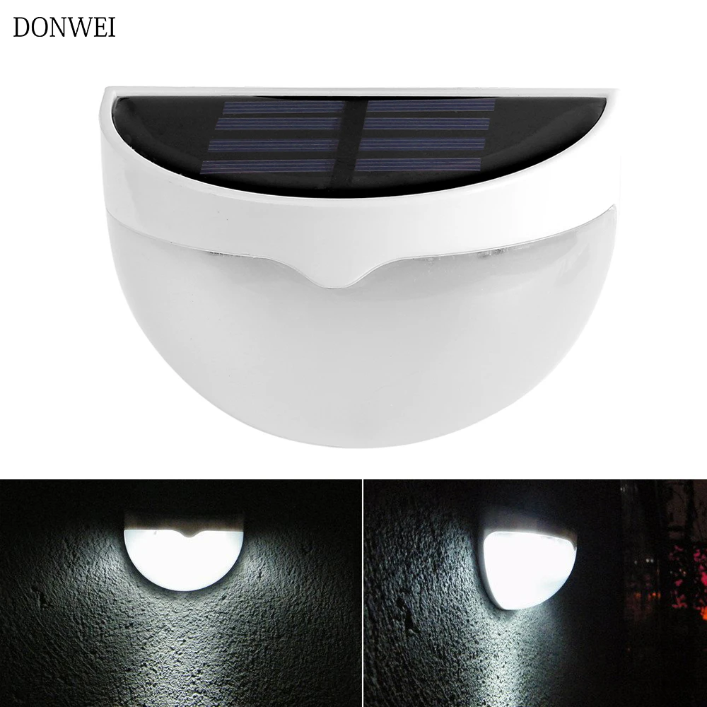 

DONWE Led Solar Light Outdoor Waterproof Garden Decoration Landscape Lawn Solar Power Panel 6 LED Wall Solar Power Lamps