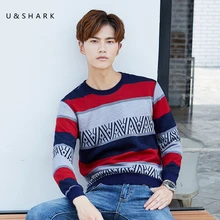 2017autumn winter new thick mens casual Slim Fit sweaters pullovers stripe O-Neck Warm Sweater man Pullovers male Knitting shirt
